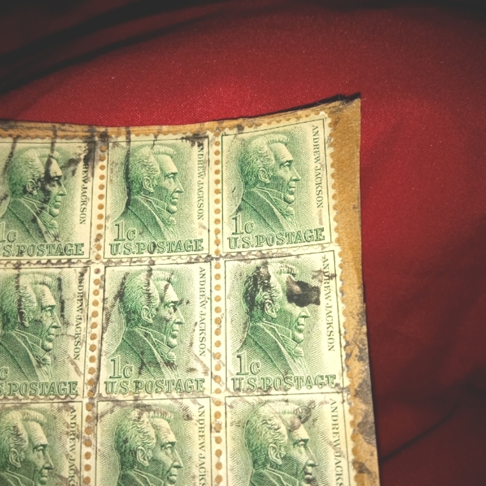 Authentic rare Andrew Jackson 1 cent U.S.Postage stamp